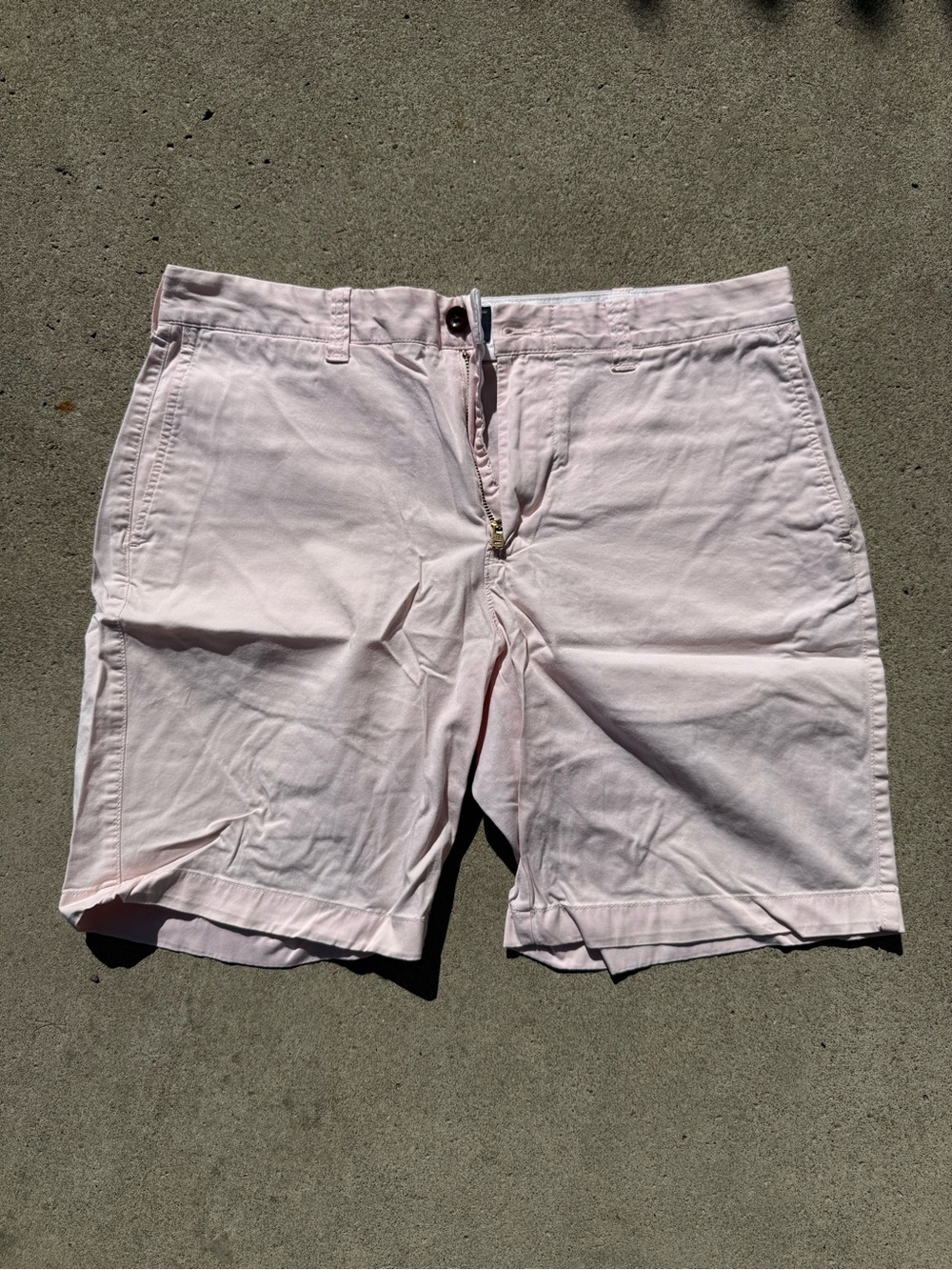 J. Crew Light Pink Flat Front Chino Shorts